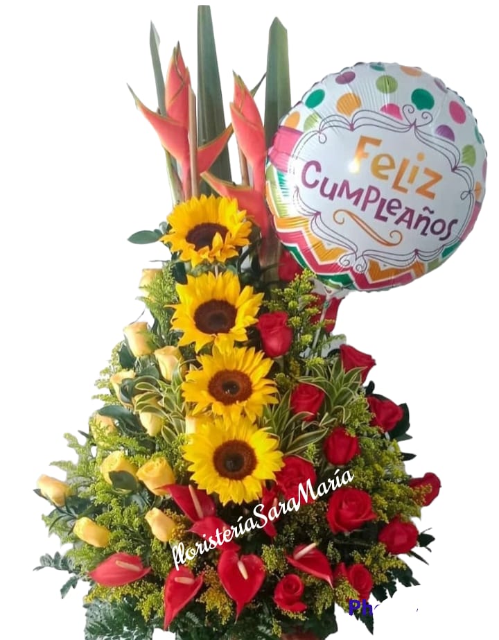 Bouquet de Cumpleaños -Confetti Birthday